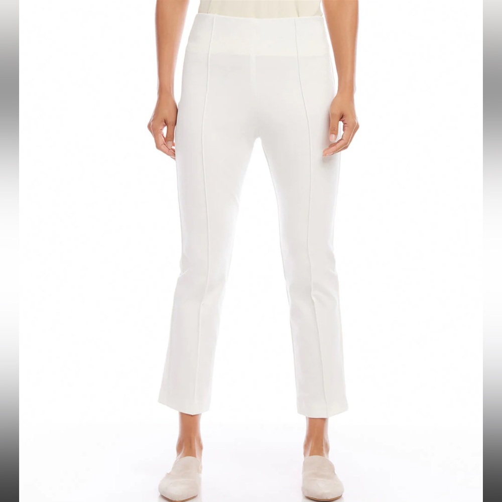 Karen kane Cropped Pintuck Pants off white size L